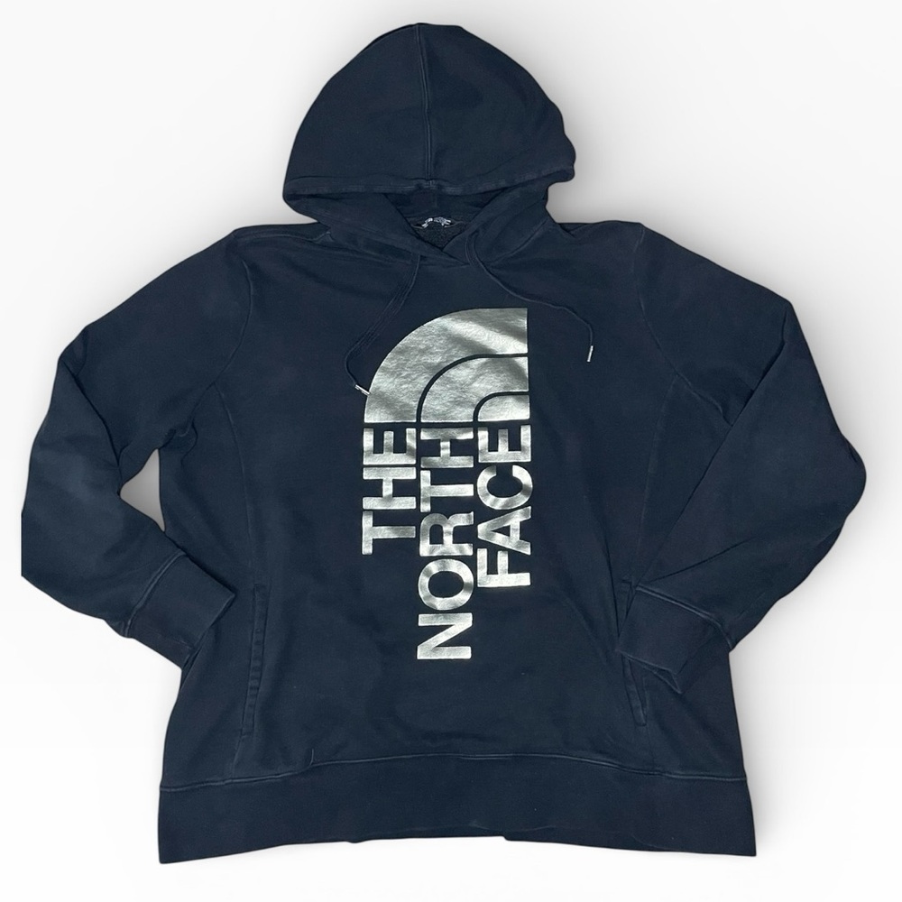The North Face Black Trivert Hoodie with Gold Foil Logo-Women’s XXL